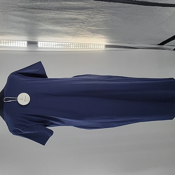 Navy Blue T-Shirt Dress With Pockets NWT - Picture 16 of 16